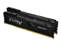 Kingston FURY Beast – DDR4 – sats – 16 GB: 2 x 8 GB – DIMM 288-pin – 3600 MHz / PC4-28800 – CL17 – 1.35 V – ej buffrad – icke ECC – svart