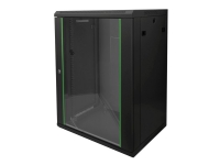 DIGITUS Dynamic Basic DN-19 16-U-EC-SW - Rack skap - veggmonterbar - RAL 9005 - 16U - 19