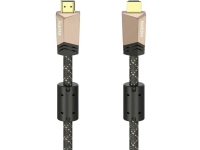 Hama – HDMI-kabel med Ethernet – HDMI hane till HDMI hane – 3 m – skärmad – bronskaffe – stöd för 4K