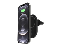 Belkin BOOST CHARGE – Trådlös laddningshållare för bil + bilströmsadapter – 10 Watt – svart – för Apple iPhone 12 12 mini 12 Pro 12 Pro Max 13 13 mini 13 Pro 13 Pro Max