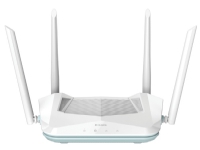 D-Link R15, Wi-Fi 6 (802.11ax), Dobbelbånd (2.4 GHz / 5 GHz), Ethernet/bredbåndsforbindelse, Hvit, Frittstående router PC tilbehør - Nettverk - Trådløse rutere og AP