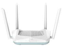 Bilde av D-link R15, Wi-fi 6 (802.11ax), Dobbelbånd (2.4 Ghz / 5 Ghz), Ethernet/bredbåndsforbindelse, Hvit, Frittstående Router