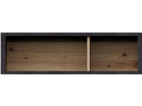 FMD FMD Wall Shelf with 3 Compartments Artisan Oak Dark Steel
