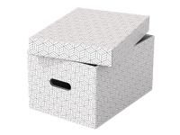 Esselte - Gaveeske - medium - 36 cm x 26.5 cm x 10 cm - hvit - pakke av 3 Arkivering - Arkiv bokser / Mapper - Oppbevaringsbokser