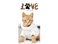 Kattekilling ''Love me more'' Badehåndklæde N - A