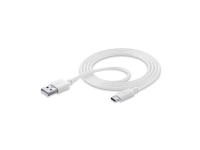 USB-kabel Cellularline, 2.0, USB-A til USB-C, 1,2 m, hvid Tele & GPS - Mobilt tilbehør - Diverse tilbehør