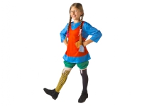 Pippi Longstocking Costume (Printed tunic shorts and printed leggins) – 4-6 years