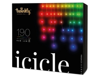 Twinkly Icicle - LED - RGB - 5x0.7m - 190 lys Julebelysning - Lette lenker