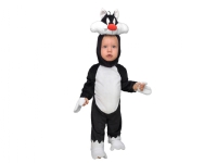 Looney Tunes Sylvester The Cat Baby Costume (Jumpsuit bonnet)  – 1-2 years