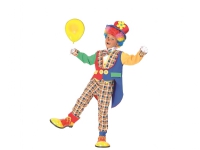 Flower Clown Costume (Jacket with fake shirt, bow tie, trousers and hat) - 10-12 years Leker - Rollespill - Kostymer