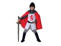 Knight Deluxe Costume (Tunic, trousers, cloak, headgear, belt and boot covers) - 6-8 years Leker - Rollespill - Kostymer