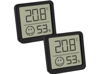 TFA Dostmann 2er Set digital Thermo-Hygrometer med komfortzon Thermo- /hygrometer Svart