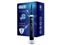 Oral-B Genius X  Vuxen Oscillerande tandborste Daglig vård Gum omsorg Känslig Tandblekning Svart 2 min Svart