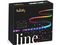 Twinkly Generation II Line Extension Kit - Lysslynge - LED - klasse G - 16 millioner farger - 1.5 m - svart Smart hjem - Smart belysning - Smarte lamper - Lette lenker
