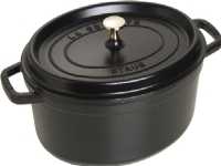 Staub - La Cocotte Oval Gryta 31 cm - Svart - Kjeler og kasseroller - Svart