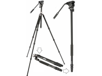 Bresser Optics BX-5 Pro, 3 ben, Sort, Sølv, 185 cm, 3,1 kg Utendørs - Kikkert og kamera - Kikkert tilbehør