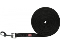 Tracking leash rubberised S-M: 15 m/15 mm - black
