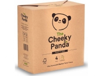 Cheeky Panda Tre-lags bambus toalettpapir, 4 papirruller - Cheeky Panda