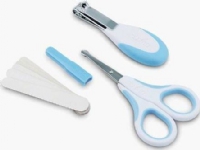 Nuvita Nuvita Nail cosmetics set: scissors nippers and 5 files Cool Blue