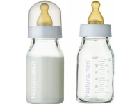 Natursutten Glass bottle for babies 0m + 110ml 2 pcs