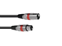 Omnitronic 3022055R XLR (3-pin) Hankoppling XLR (3-pin) Honkoppling 10 m Svart