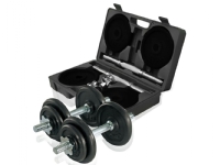 Gymstick 61070-20, justerbar dumbbell, Sort, Støpejern, Stål, 20 kg, 410 mm, 115 mm Sport & Trening - Sko - Sportssko