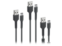 SBS TEKITUSBC3IN1K, 2 m, USB A, USB C, USB 2.0, Sort PC tilbehør - Kabler og adaptere - Datakabler