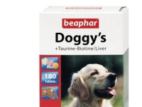 Beaphar Doggy''s Mix, Hund, Tablett, Allmän hälsa, Vitamin B1, Vitamin B12, Vitamin B2, Vitamin B5, Vitamin B6, Vitamin H (biotin), Kalcium, Magnesium, Phosphorus, Kalium, Natrium, 9,5%