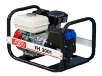 Fogo generator 230V – bensin 3,0kw Honda-motor dansk kontakt FH3001