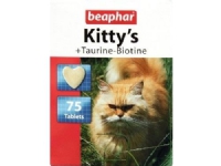 Beaphar Kitty''s + Taurine-Biotine, Katt, Tablett, Allmän hälsa, Junior, Vitamin C, Vitamin E, Vitamin H (biotin), Kalcium, Phosphorus, Kalium, Natrium