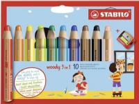 STABILO woody 3 i 1, Flere, 10 stk
