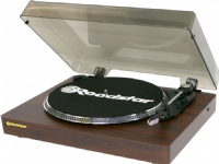 Roadstar TT-385BT-T, Direktedrevet platespiller, Automatisk, Tre, Knapper, SD, Automatisk stans