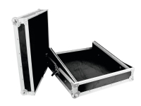 Roadinger 30111565, Transportkasse, DJ Mixebord, Aluminium, Kryssfiner, Sort, Sølv, 550 mm, 550 mm