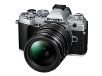 Olympus OM-D E-M5 Mark III – Digitalkamera – spegellöst – 20.4 MP – Fyra tredjedelar – 4 K / 24 fps – 3.3x optisk zoom M.Zuiko Digital 12-40 mm PRO-objektiv – Wi-Fi Bluetooth – silver