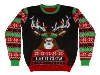 NordicHome LED Christmas Sweater Battery Large