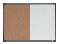 Nobo Quartet – Kombinationstavla: whiteboardtavla anslagstavla – 585 x 430 mm – Kork – magnetisk