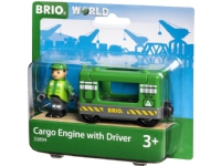 BRIO World - Cargo Engine with Driver Leker - Radiostyrt - Racerbaner