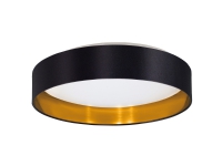 EGLO Maserlo, 1 ampuller, LED, 3000 K, 2500 lm, IP20, Sort, Gull
