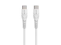 eSTUFF – USB-kabel – 24 pin USB-C (hane) till 24 pin USB-C (hane) – USB 2.0 – 5 V – 2.4 A – 1 m – USB Power Delivery (60W) Stöd för Power Delivery 3.0 – vit