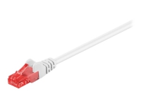 goobay - Nettverkskabel - RJ-45 (hann) til RJ-45 (hann) - 25 cm - UTP - CAT 6 - formstøpt, uten hindringer - hvit PC tilbehør - Kabler og adaptere - Nettverkskabler