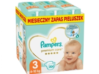 Bilde av Pampers Premium Care 3 Bleier, 6-10 Kg, 204 Stk.