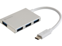 Sandberg USB-C til 4 xUSB 3.0 Hub, White PC tilbehør - Kabler og adaptere - USB Huber