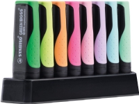 STABILO GREEN BOSS, 8 stykker, Flerfarget, Konisk tupp, Flerfarget, Plast, 2 mm Skriveredskaper - Overtrekksmarkør - Tykke overstreksmarkører