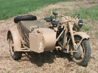 Italeri ZUNDAPP KS 750 with Sidecar Military motorcycle model Monteringssats 1:9 ZUNDAPP KS 750 with Sidecar Alla Plast