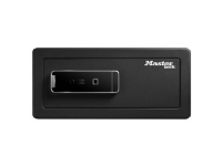 MASTER LOCK LX110BEURHRO, Fritstående pengeskab, Sort, 2 nøgler, Fingeraftrykslæser, 25,4 L, Gulv/væg, Batteri