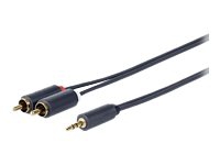 VivoLink – Ljudkabel – mini-phone stereo 3.5 mm hane till RCA hane – 1 m – dubbelt skärmad