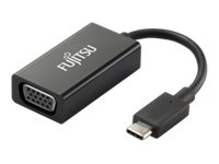 Fujitsu – Ekstern videoadapter – USB-C – VGA – sort – för Celsius H7510 J5010 W5010  ESPRIMO D7010 D7011 D9010 D9011 G9010 P9910