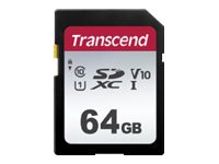 Transcend 300S – Flash-minneskort – 64 GB – Video Class V10 / UHS-I U1 / Class10 – SDXC UHS-I