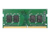 Synology – DDR4 – modul – 4 GB – SO DIMM 260-pin – 2666 MHz / PC4-21300 – 1.2 V – ej buffrad – icke ECC – för Deep Learning NVR DVA3219