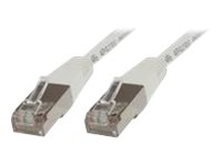 MicroConnect – Nätverkskabel – RJ-45 (hane) till RJ-45 (hane) – 15 m – 5.5 mm – F/UTP (folieöverdraget oskärmat tvinnat par) – CAT 5e – rund tvinnad – vit